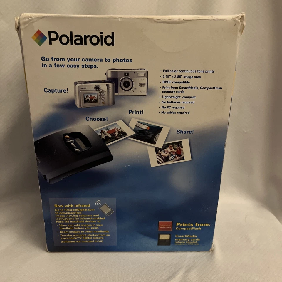 Polaroid P-500 Digital Photo Inkjet Printer / New In Box With Photo Paper - Image 2 of 4