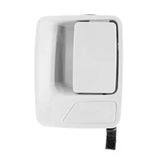 Rear Driver Side Oxford White Door Handle For 99-16 Ford Super Duty FO1520104