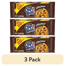 3 pack CHIPS AHOY Chunky Chocolate Chip Cookies, Family Size, 18 oz