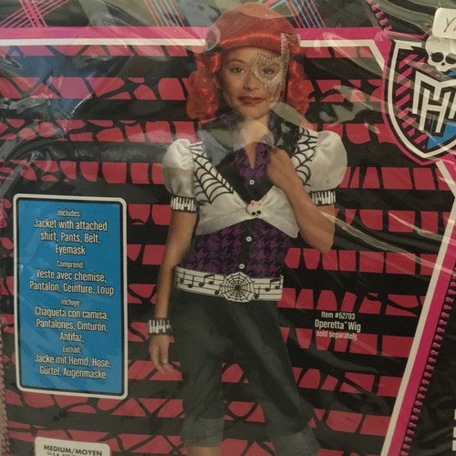 Child Halloween Costume OPERETTA Rubies Monster High Size Small /Medium /Large - Picture 13 of 19