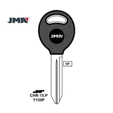 JMA Replacement Uncut Key Blank for Chrysler Dodge Y159P - CHR-15.P (5 Pack)