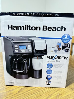 Hamilton Beach FlexBrew Trio 12 Cups Filter Coffee Machine - 49902 (Black)