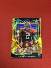2021 Panini Prizm Draft Picks - Crusade Gold Ice Prizm #178 Patrick Surtain...