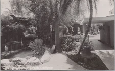 Vintage 1951 Mission Inn Riverside Garden Scene 5x3 Photo RPPC Postcard