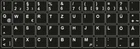 Keyboard Sticker German (QWERTZ) for PC or Notebook Keyboard 14x14 mm