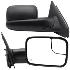 Pair Set Tow Towing Power Heated Telescoping Side Mirror For 02-08 Dodge Ram
