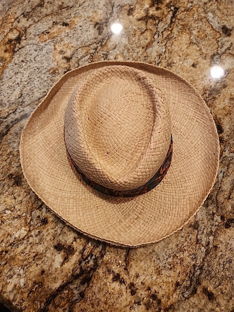 Vintage Fiesta Santa Barbara Womens Straw Hat Colorful Bow  display picture 2