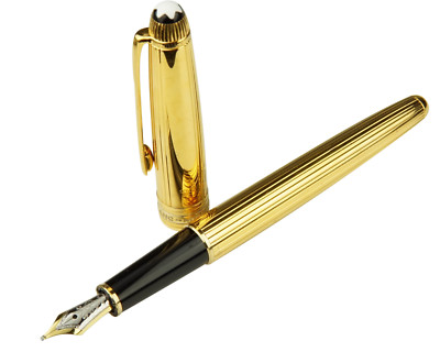 Montblanc Meisterstück Solitaire Vermeil Füller No.144 Classique Gold B-Feder