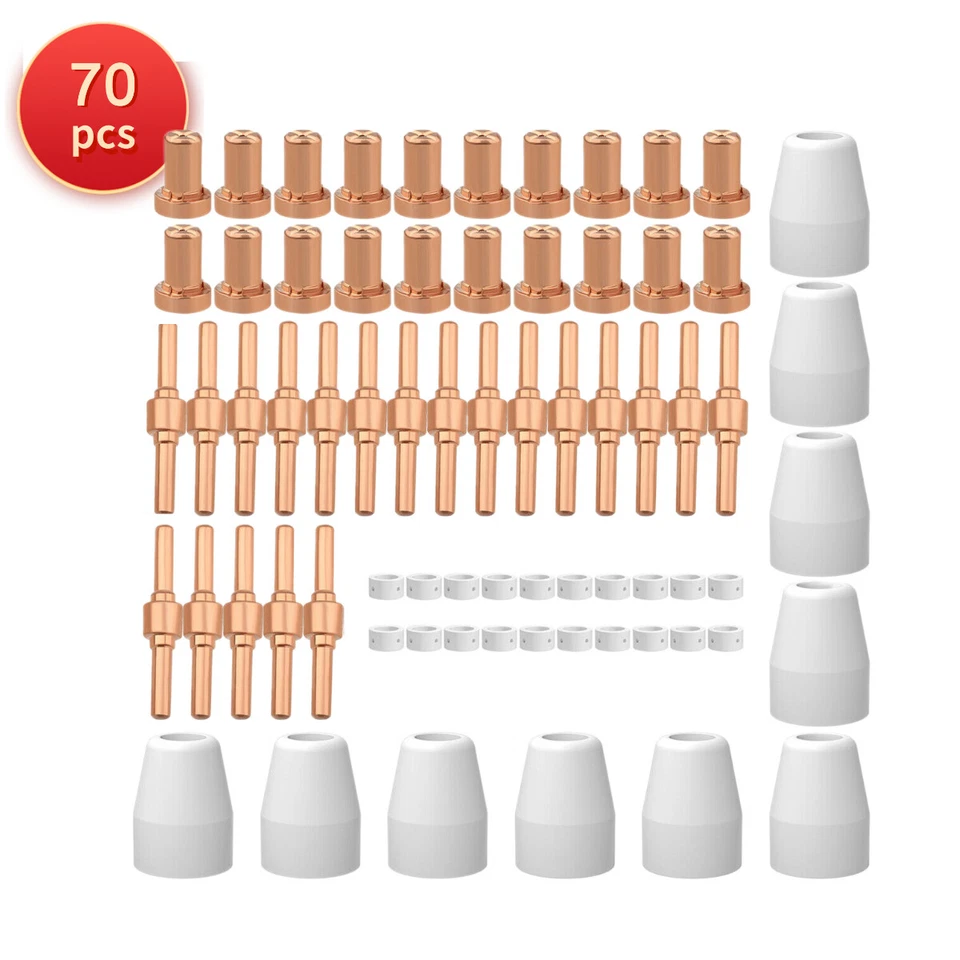 SMART WELD 70 pcs Consumables Kit fit ARCCAPTAIN Cut 50 Cut50 Plasma Cutter