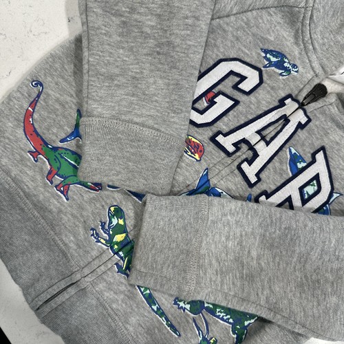 Gap Gris Sea Life Reptiles Tiburón Sudadera Cremallera Sudadera con Capucha Vellón 18 - 24 m Peces - Imagen 5 de 7