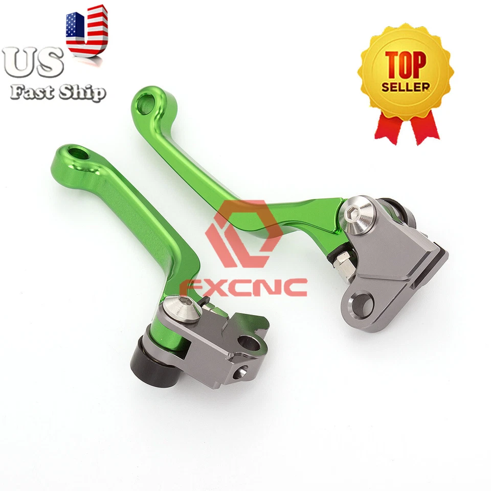 Palanca de freno de embrague CNC de EE. UU. para Kawasaki KX125 KX250 KX65 KX85 KX125 KX250F Foto 3 de 4