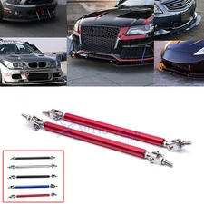 Red/Blue/Silver/Black/Carbon Adjust Front Bumper Lip Splitter Strut Rod Tie Bars