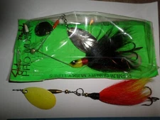 2 SPINNERBAITS TREBLE HOOK TANDEM & INLINE SPINNER LURES JM TACKLE PRO-MUSKY