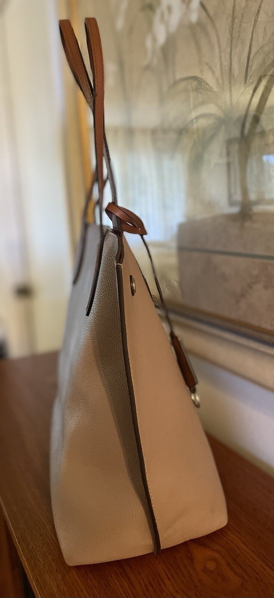 Louis Vuitton Lock Me Go Large Tote Taupe And Brown Leather