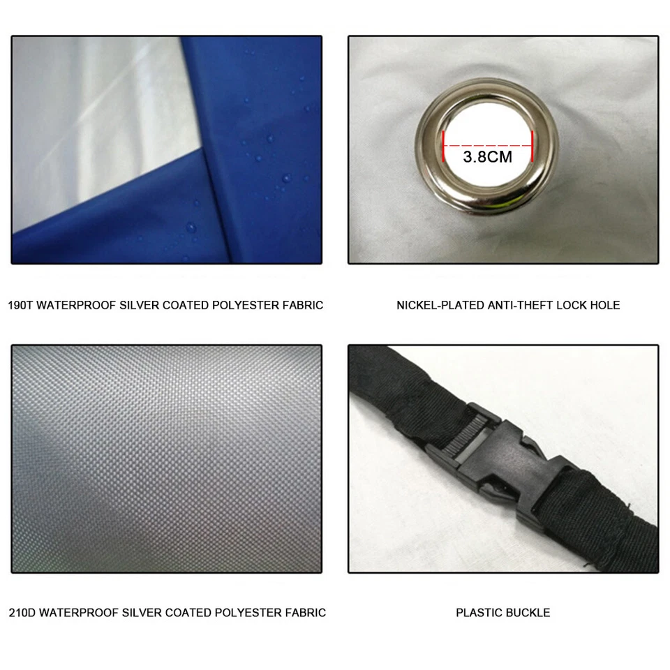 4XL Motorcycle Waterproof Cover For Honda Interceptor 800 ST1100 ST1300 VTX1300C Foto 3 de 4