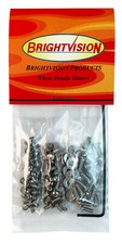 100 ASSORTED 2-56 Hex-Drive Button-Head Screws 1/8", 3/16", 1/4" and 30 WASHERS