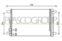 Prasco Kondensator Klimaanlage Aluminium Mit Trockner FüR VW Passat Variant
