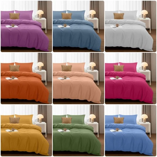 Quilt Duvet Cover Luxury 3Piece Bedding Set with Pillow Shams Twin Queen King US