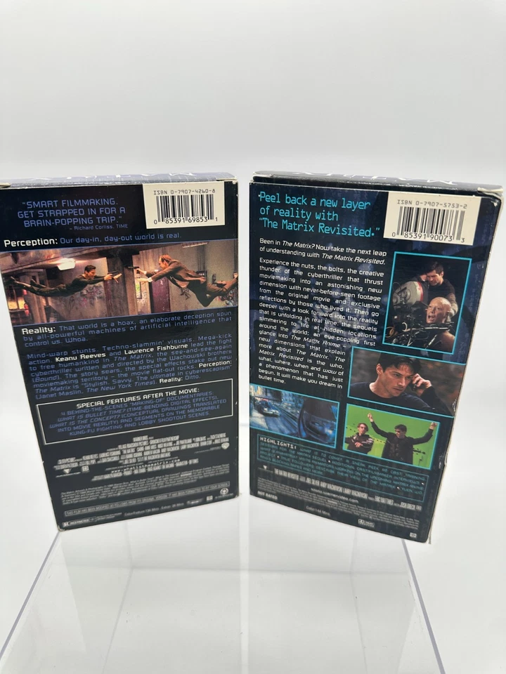 The Matrix & The Matrix Revisited  (VHS, 1999) | Sci-Fi, Keanu Reeves with VIDEO - Image 2 of 4
