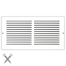 14'' x 8'' Duct Opening Flat Stamped Steel Return Air Grille by - Sidewall ...