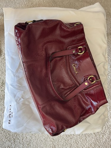 Coach Tasche Burgund Leder