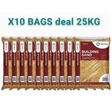 10 x 25kg Tarmac Building Sand Bags – Mortar, Plastering & Rendering Major Bags