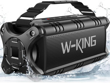 Bluetooth Speaker, 90W Max Loud IPX6 Waterproof Portable Speaker, 50W Deep Bass/