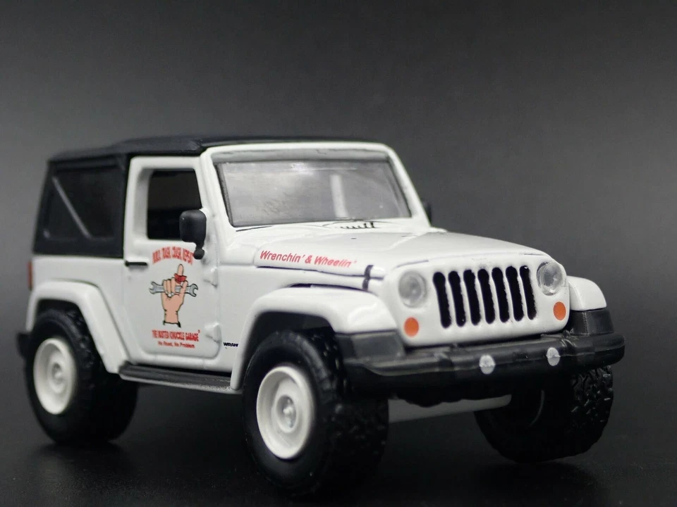 2006 - 2018 JEEP Wrangler JK Sballato Nocca Garage 1/64 Scala Modellino Auto - Immagine 4 di 4