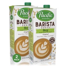 Pacific Foods Barista Series Soy Milk, Original, 32 Ounce (Pack of 2)