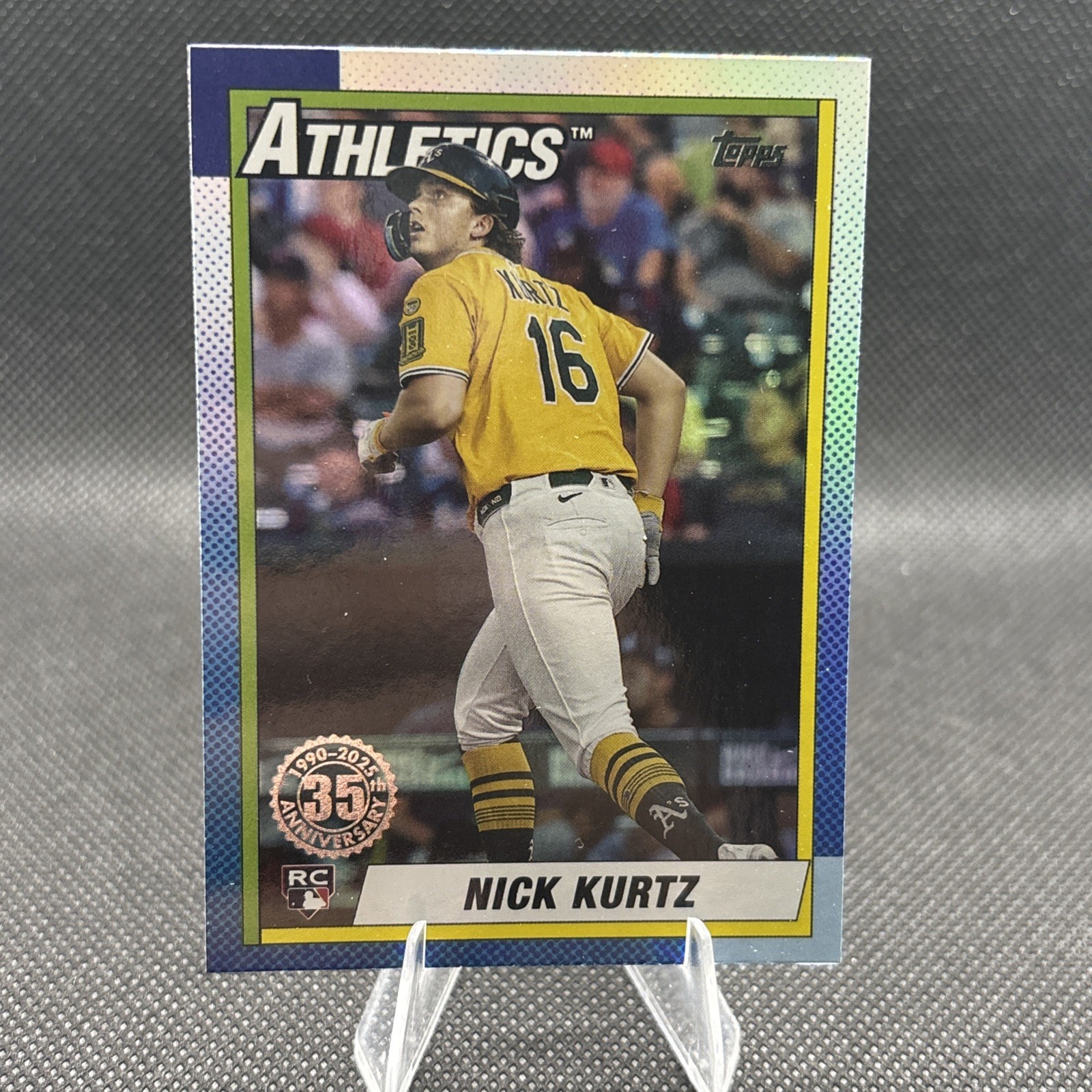 Nick Kurtz 2025 Topps Chrome Update 1990 35th Anniversary Rookie ATHLETICS ROY