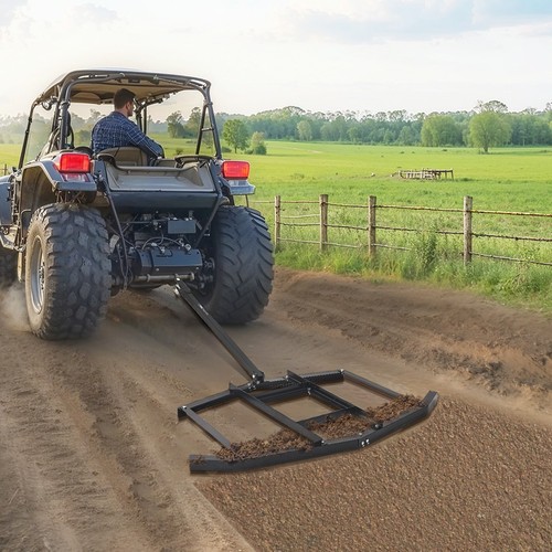 VEVOR Drag Harrow 66" Width Tow Behind Drag Harrow Steel Gravel Grader ATV UTV - Picture 8 of 12