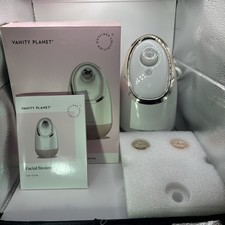 Vanity Planet Aira Ionic Facial Steamer Rose Gold Home Spa Pore Cleanser read 