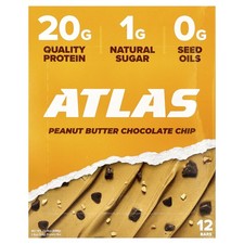 Protein Bar, Peanut Butter Chocolate Chip, 12 Bars, 1.9 oz 54 g Each
