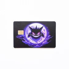 Gengar Holographic Credit/Debit Card Skin – Small Chip Vinyl Decal