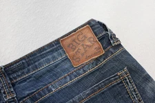 Big Star Kayla Straight Fit Stretch Mid Rise Denim Blue Jeans Womens Size 28 R