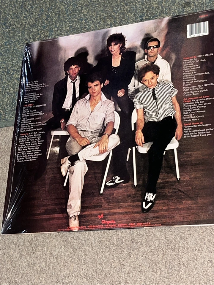 Pat Benatar Crimes Of Passion 1980 Chrysalis Records Vinyl 33 LP Foto 4 de 4