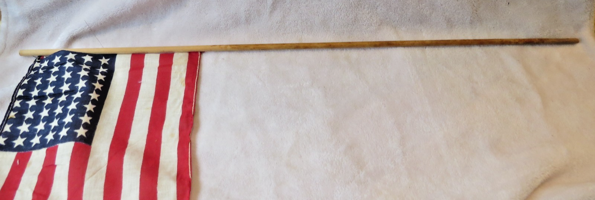 Vintage 48 Star American Flag 11 x 7” Parade Stick Flag Pre-1959