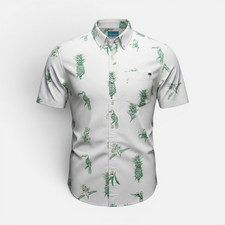 Khujo men's shirt model: Randall white/green S