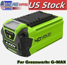 6.0Ah 40V For Greenworks G-MAX Li-ion Battery 29472 29462 29252 20202
