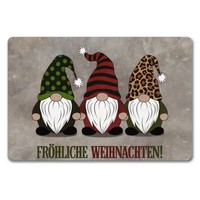 Drei Wichtel - FröHliche Weihnachten FußMatte In 40X60 Cm Ohne Rand