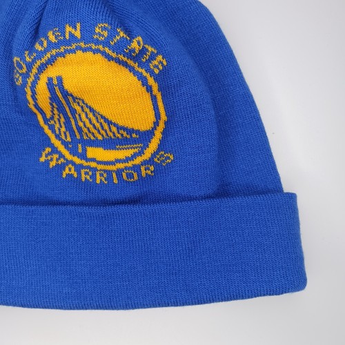 Golden State Warriors Wintermütze Mütze Beanie Strick Bommel Bündchen blau NBA OSFA Adidas - Bild 10 von 11