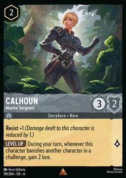 Lorcana Calhoun - Marine Sergeant 6AZS-191 Rare Englisch NM