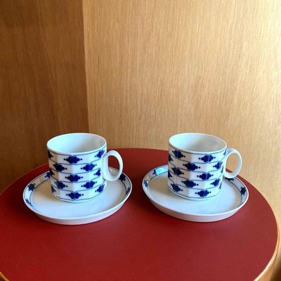 Rosenthal Polygon Korinth Teetasse Untertasse Paar Set Tapio Wirkkala Vintage...