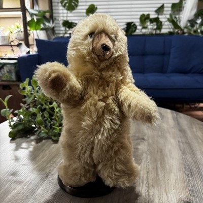 Vintage Folktails Folkmanis Bear Puppet 14'' Beige Tan Plush Puppet Soft Toy