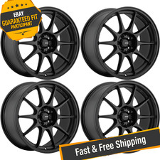 Konig Dk86100355 Set Of 4 16x8 4x100 35mm Dekagram Semi-matte Black Wheels
