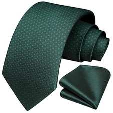 Polka Dot Ties for Men Classic 8.5cm / 3.4 inches in Width F-emerald Green