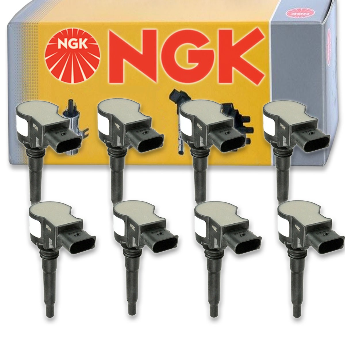 8 pc NGK Ignition Coils for 2009-2015 Mercedes-Benz C63 AMG 6.3L V8 Spark yl