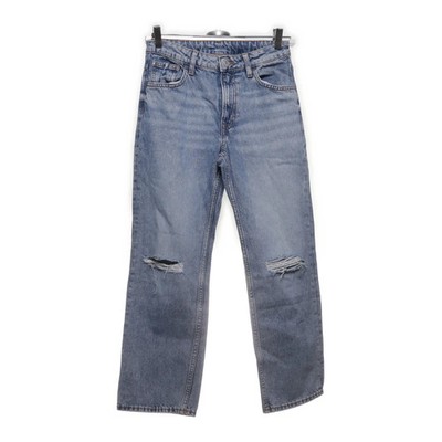 H&M, Jeans, Größe: 152, LOOSE ADJUSTABLE WAIST STRAIGHT LEG, Blau #BnI