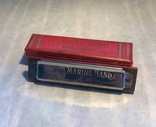 Vintage Hohner Marine Band Harmonica Key of C