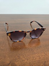 West Loop NS0822 Tortoise Shell Square Sunglasses Brown Gradient Lenses